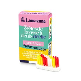 Recharge de 3 têtes de brosse à dents enfants - Lamazuna