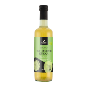 Vinaigre de Cidre de Pommes Bio, non filtré et non raffiné - 500ml - Foodin