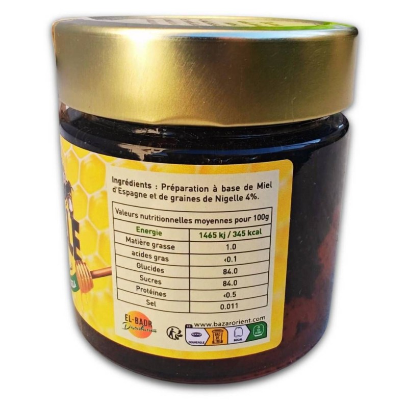 Miel et Nigelle (Habba Sawda) - 250g - El-Badr