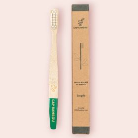 Brosse à dents en Bambou pour adultes - Souple - Cap Bambou