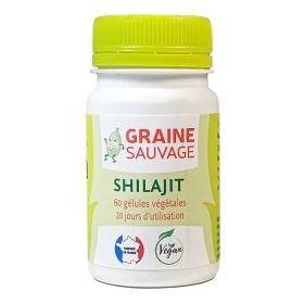 Shilajit - 60 Gélules végétales - Tonus & Vitalité - Graine Sauvage