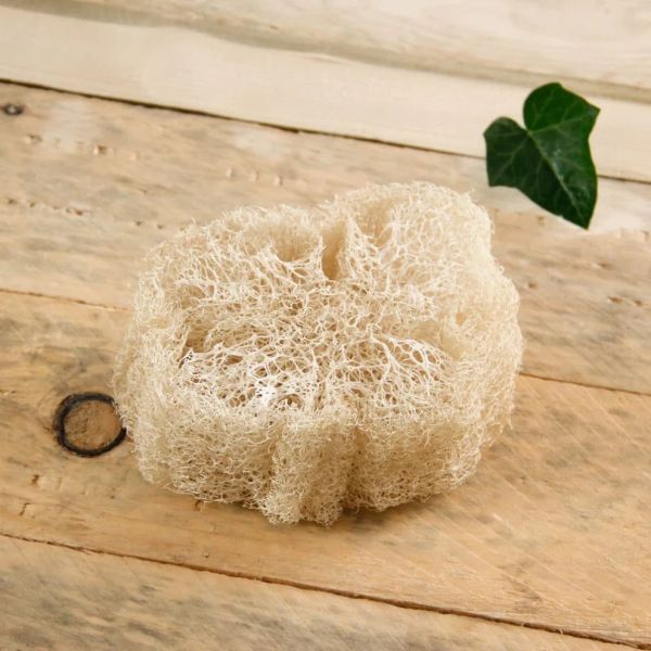 Porte-savon et Eponge en loofah (Lot de 2) 100% végétal & Biodégradable - Angie be Green