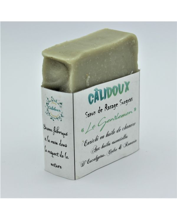 Savon Surgras Bio de Rasage "LE GENTLEMEN" - 100g - Câlidoux Calidoux Aroma Cosmétiques - 2