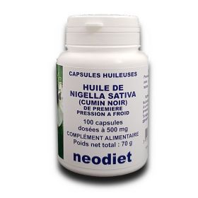 Huile de Nigelle (Cumin Noir) - 100 Capsules - Vital Osmose