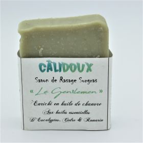 Savon Surgras Bio de Rasage "LE GENTLEMEN" - 100g - Câlidoux Calidoux Aroma Cosmétiques - 1