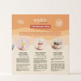 Coffret Trio Bonne Mine Bio - Soin visage & Huile démaquillante - Endro