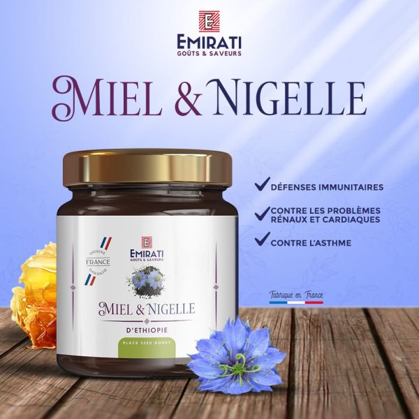 Miel et Nigelle d'Ethiopie (Habachia) 250g - EMIRATI