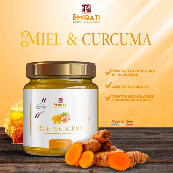 Miel et Curcuma 250g - Emirati Gouts & Saveurs