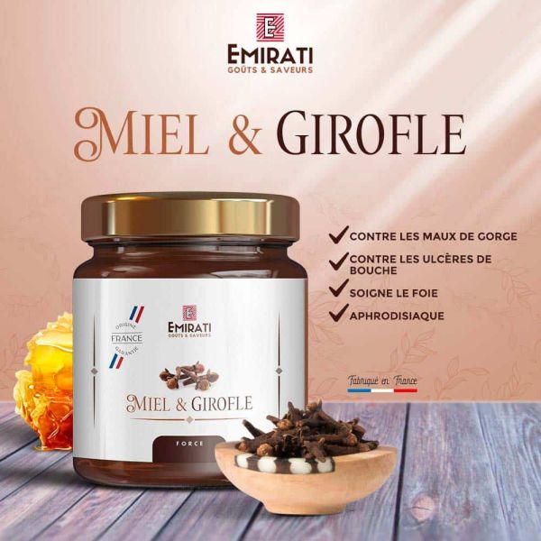 Miel et Girofle 250g - Emirati Gouts & Saveurs