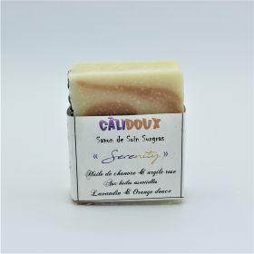 Savon Surgras Bio "SERENITY" - peaux sèches - 100g - Câlidoux Calidoux Aroma Cosmétiques - 1