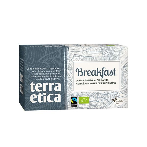 Thé Noir de Ceylan Bio - Breakfast - 20 sachets - Terra Etica