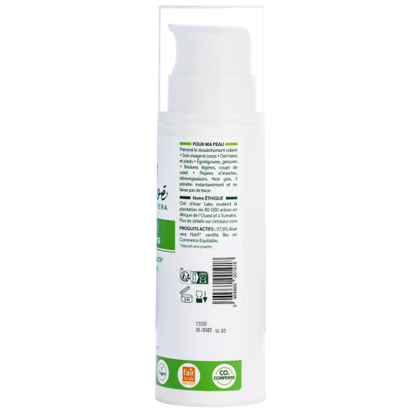 Gel à l'Aloe Vera (Aloès) Bio 98% - 250 ml - Pur'Aloé