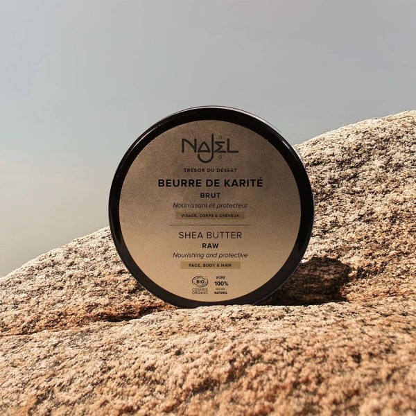 Beurre Végétal de Karité Bio & brut - 100g - Najel