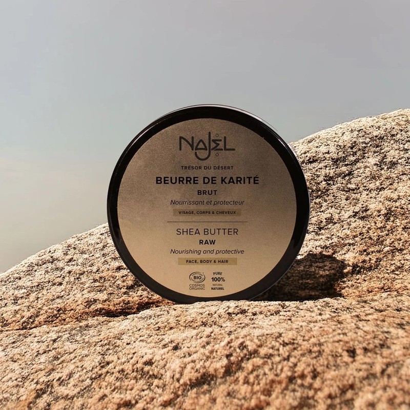 Beurre Végétal de Karité Bio & brut - 100g - Najel