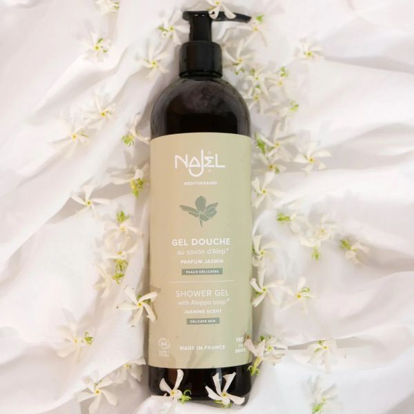 Gel Douche Savon d'Alep & Jasmin Bio - 500 ml - Najel
