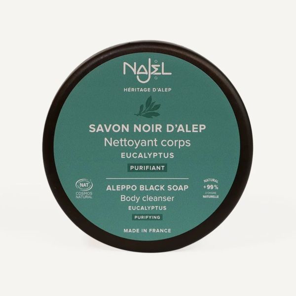 Savon noir d'Alep à l'Eucalyptus Bio - 180 g - Najel