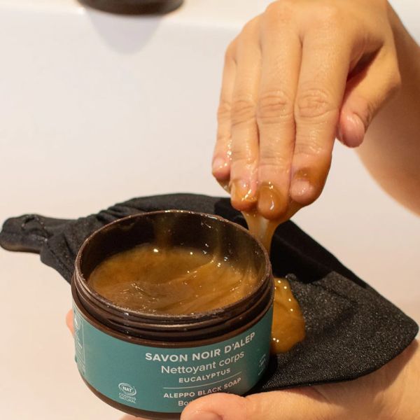 Savon noir d'Alep à l'Eucalyptus Bio - 180 g - Najel