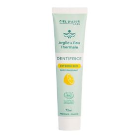 Dentifrice Argile, Eau Thermale et Citron Bio - 75 ml - Argile & Eau Thermale