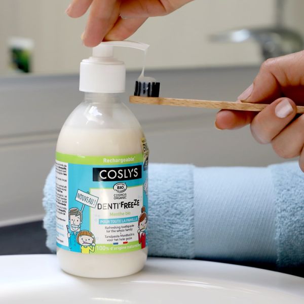 Dentifrice Denti'freeze Menthe Bio - Format Famille - 350g - Coslys