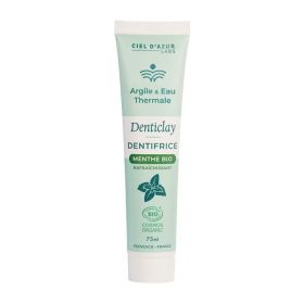 Dentifrice Argile Blanche, Eau Thermale & Menthe Bio - 75 ml - Argile & Eau Thermale
