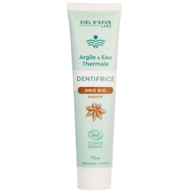 Dentifrice Argile Blanche, Eau Thermale & Anis Etoilé Bio - 75 ml - Argile & Eau Thermale