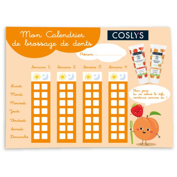 Dentifrice enfant à la Fraise Bio - 50ml - Coslys