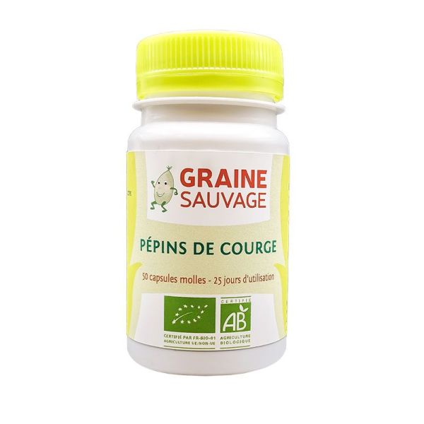 Huile de pépins de courge - Confort de la prostate - 50 capsules - Graine Sauvage