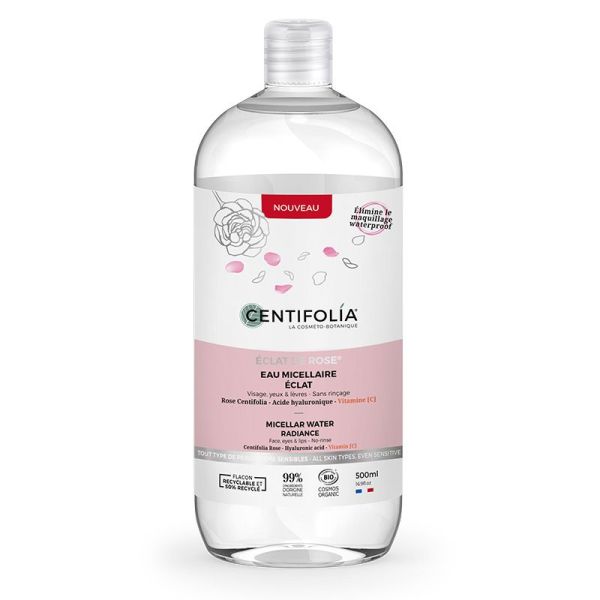 Eau Micellaire Éclat Bio - Acide Hyaluronique & Vitamine C - 500 ml - Avril