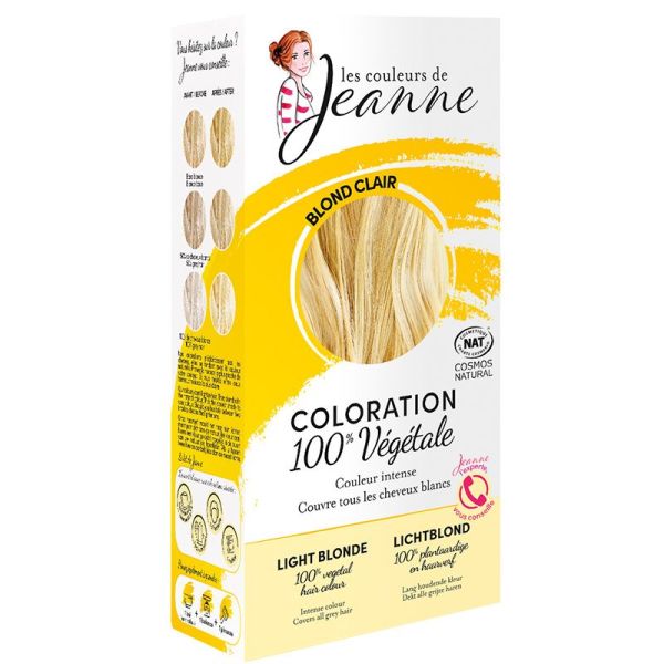 Henné Blond Clair en poudre (Coloration Végétale) - 100g - Les Couleurs de Jeanne
