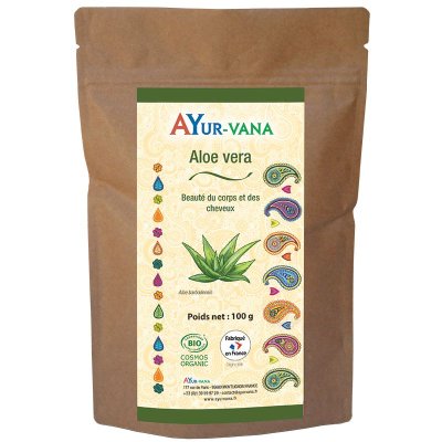 Aloé Vera Bio en poudre - 100 g - Ayur‑Vana