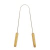 Gratte-langue réutilisable (bois & inox) – Ayur‑vana