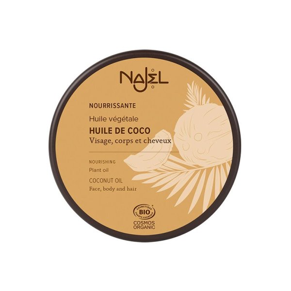 Huile de Coco Bio Nourrissante - Visage, corps et cheveux - 100 ml - Najel