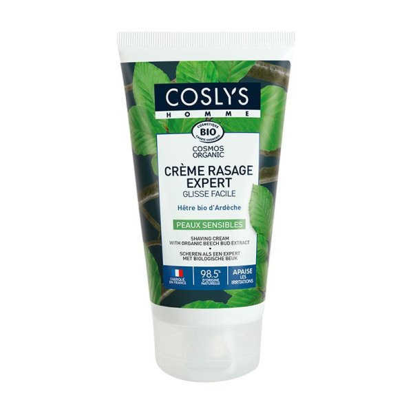Crème Rasage Expert - Peaux sensibles - Hêtre Bio d'Ardèche - 125ml - Coslys