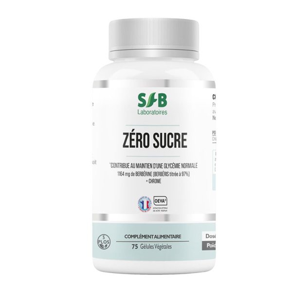 Berbérine 97% + Chrome (Zéro Sucre) - 75 gélules - SFB Laboratoires