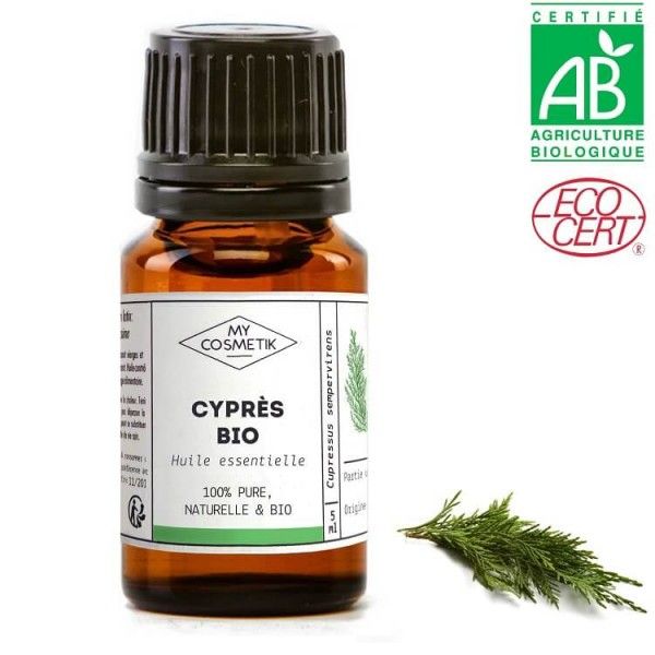 Huile essentielle de Cyprès BIO (AB) 10 ml - MyCosmetik