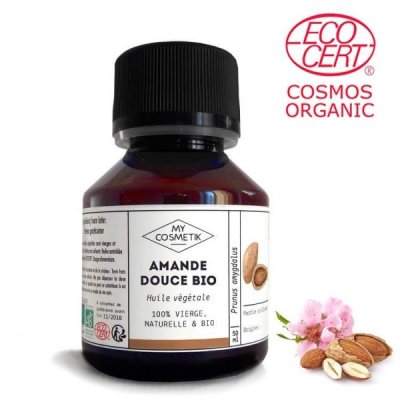 Huile d'Amande Douce BIO (AB) 100ml - MyCosmetik