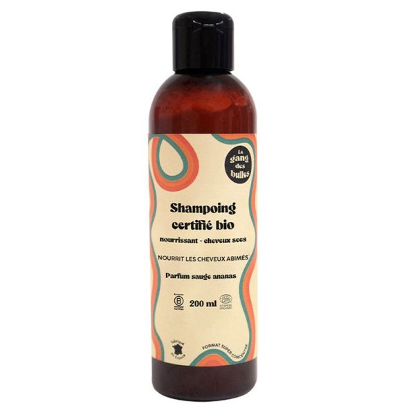 Shampoing Bio Cheveux Secs – Réparateur & Hydratant – 200 ml – Le Gang des Bulles