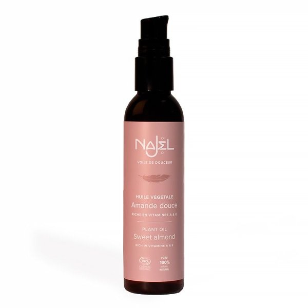 Huile d’Amande Douce certifiée Bio – 80 ml – Najel