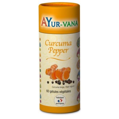 Curcuma Pepper (Poivre) - 60 gélules - Ayur-Vana