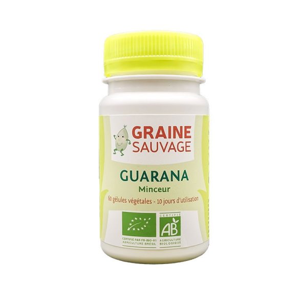 Guarana Bio - 60 gélules 300mg - Graine Sauvage