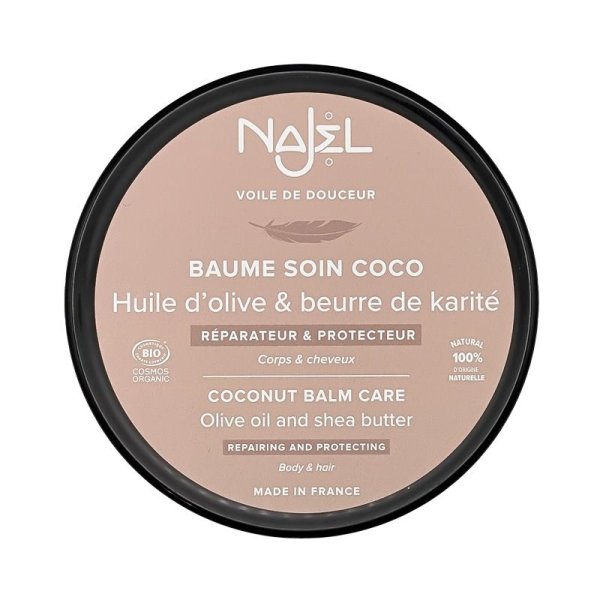 Baume Soin Coco Bio - Huile d'Olive et Karité - 100g - Najel