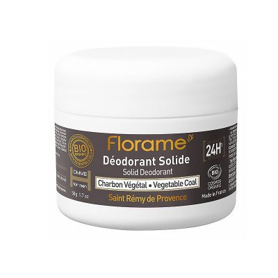Déodorant solide Homme Bio - Charbon Végétal - 50 g - Florame