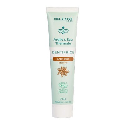 Dentifrice Argile à l'Anis Bio - Digestif – 75 ml – Argile & Eau Thermale