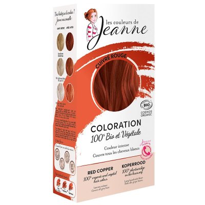 Henné Cuivré Rouge Bio - (Coloration Végétale) - 100g - Les Couleurs de Jeanne