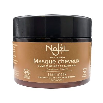 Masque Cheveux Démêlant au Beurre de Karité Bio – 250 g – Najel