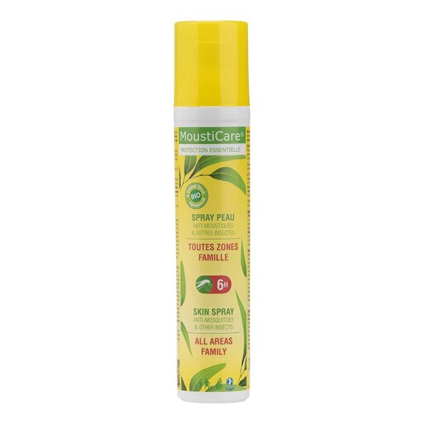 Spray Anti Moustiques à l'Aloé Véra Bio - format Familial - 125 ml - MoustiCare