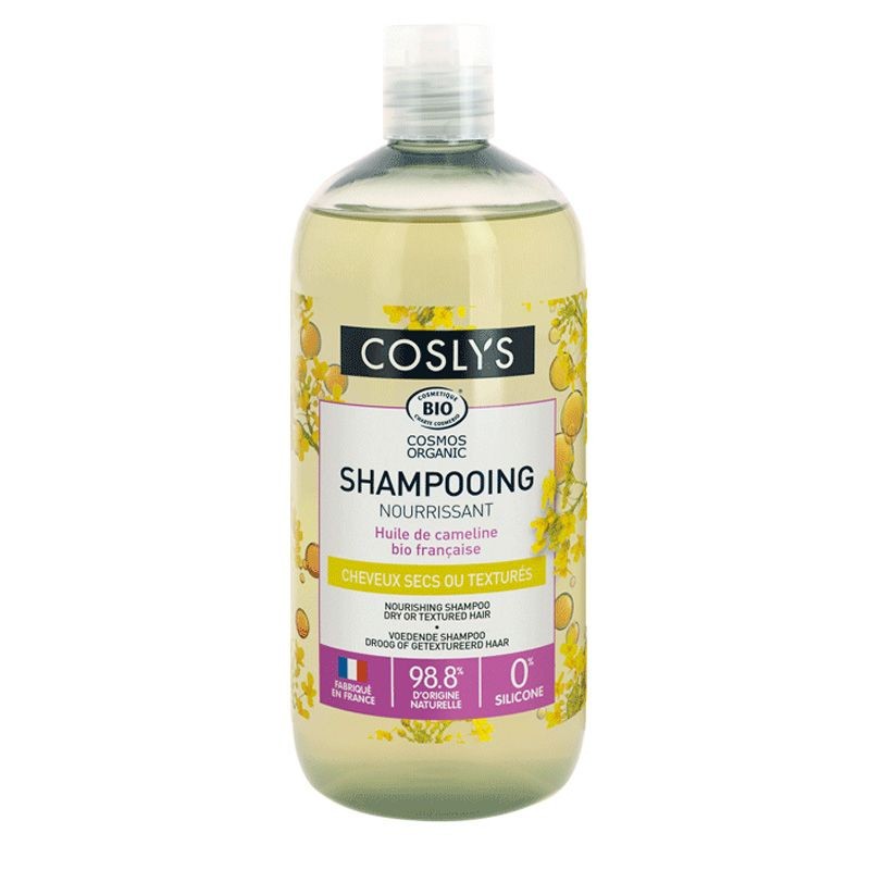 Shampoing Nourrissant pour Cheveux Secs ou Texturés - Huile de Cameline Bio - 500ml - Coslys