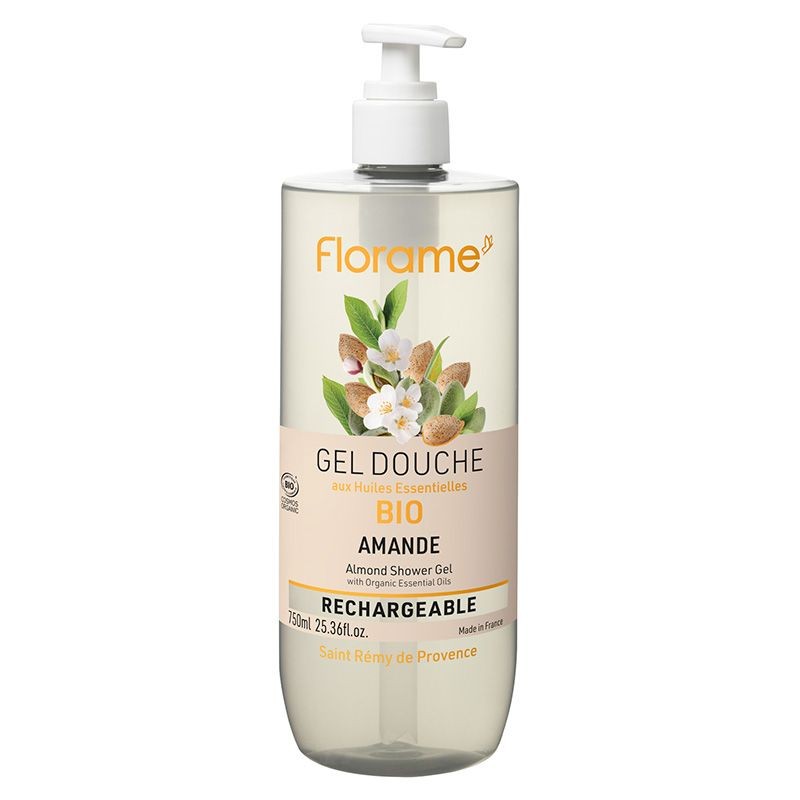 Gel Douche à l'Amande Bio – 750 ml – Florame