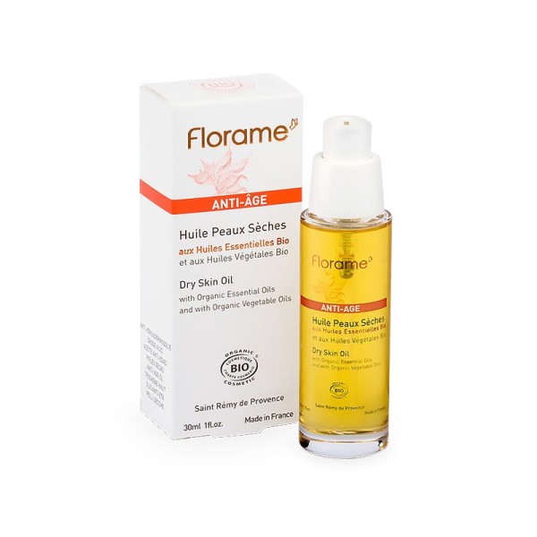 Huile Anti-âge Peaux Sèches Bio – 30 ml – Florame