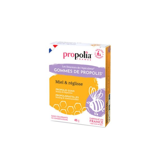 Gommes de Propolis - Miel & Réglisse - 45 g - Propolia
